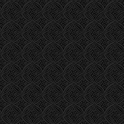 MY Harvest Rose Flannel-Geo Black