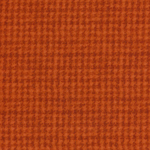 MY Woolies Flannel Houndstooth Pumpkin F18503 O2