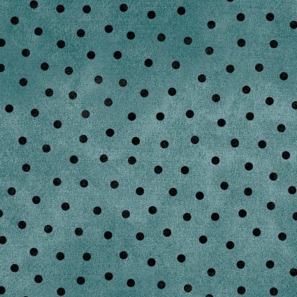MY Woolies Flannel Teal/Black Dot