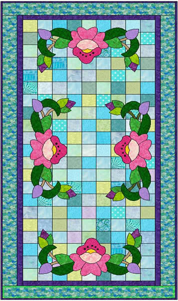 July Water Lily Quilt Pattern