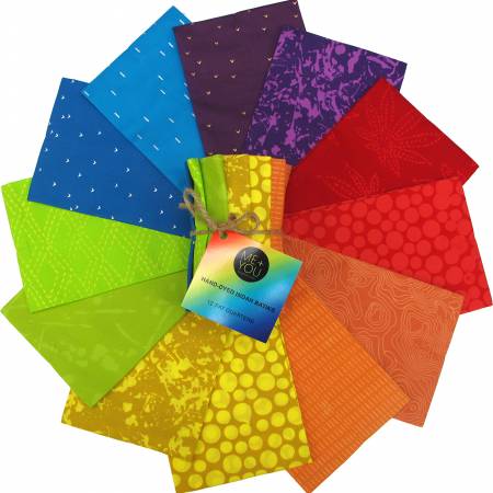 HO Rainbow Batik Fat Quarter Bundles