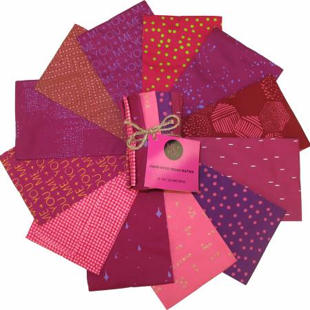 HO Fuchsia Batik Fat Quarter Bundles 12pcs