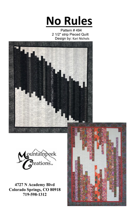 No Rules quilt pattern
