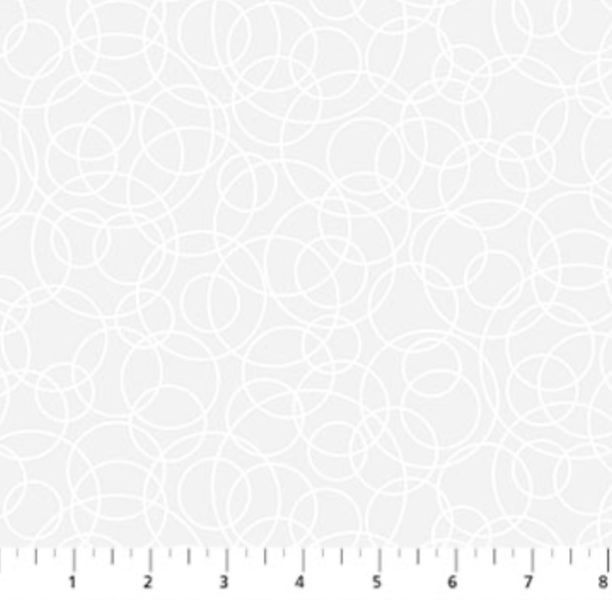 NC Tangled Circles White
