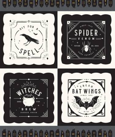 RB Sophisticated Halloween 36" x 43" Pillow Panel