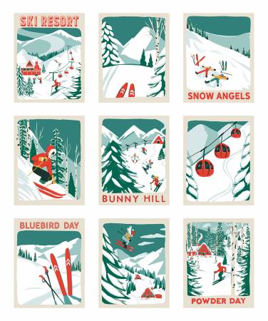 RB Ski Hill 36in x 43in Panel