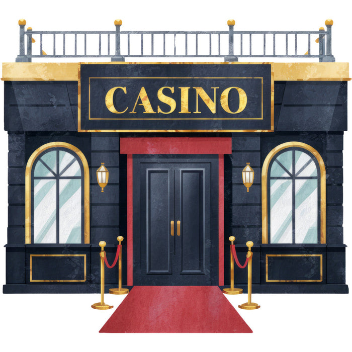 Watercolor Casino Fabric Panel 22