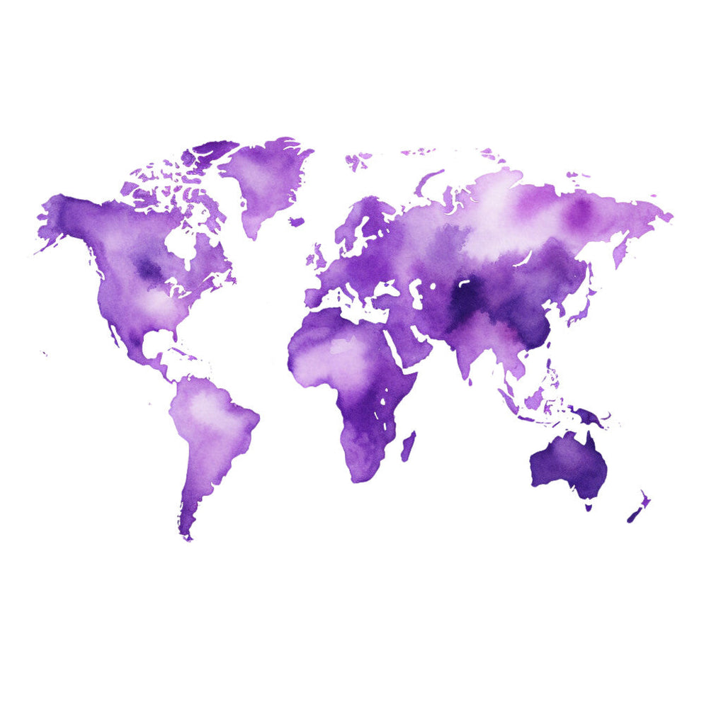 Colorful World Map Fabric Panel 13 — High Country Quilts