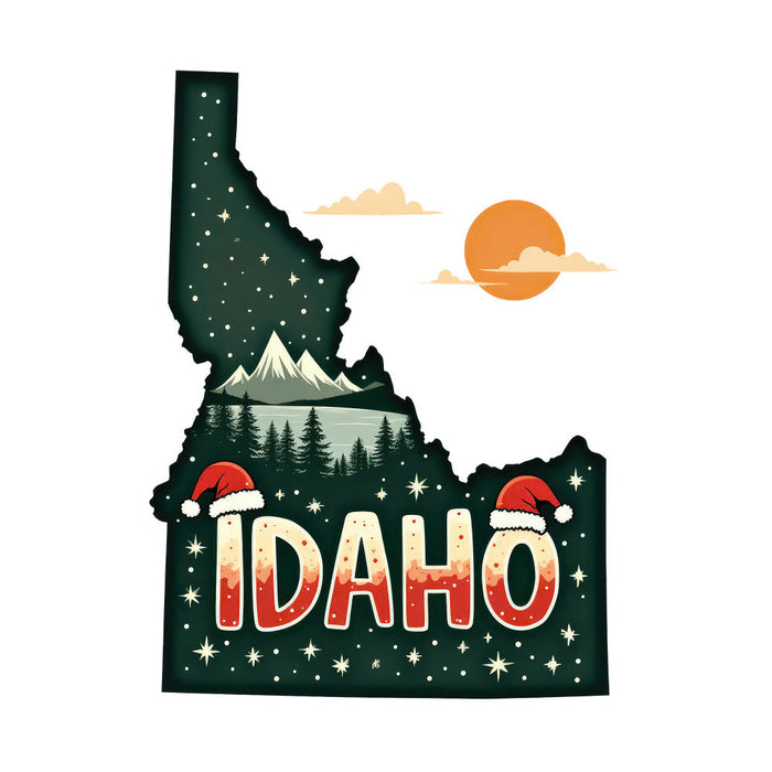Christmas US States Fabric Panel 39