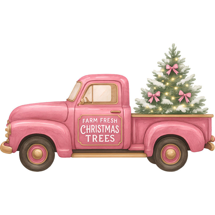 A Pink Christmas Fabric Panel 20