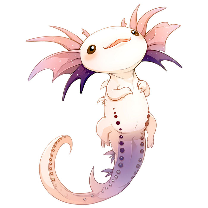 Cartoon Axolotl Fabric Panel 14