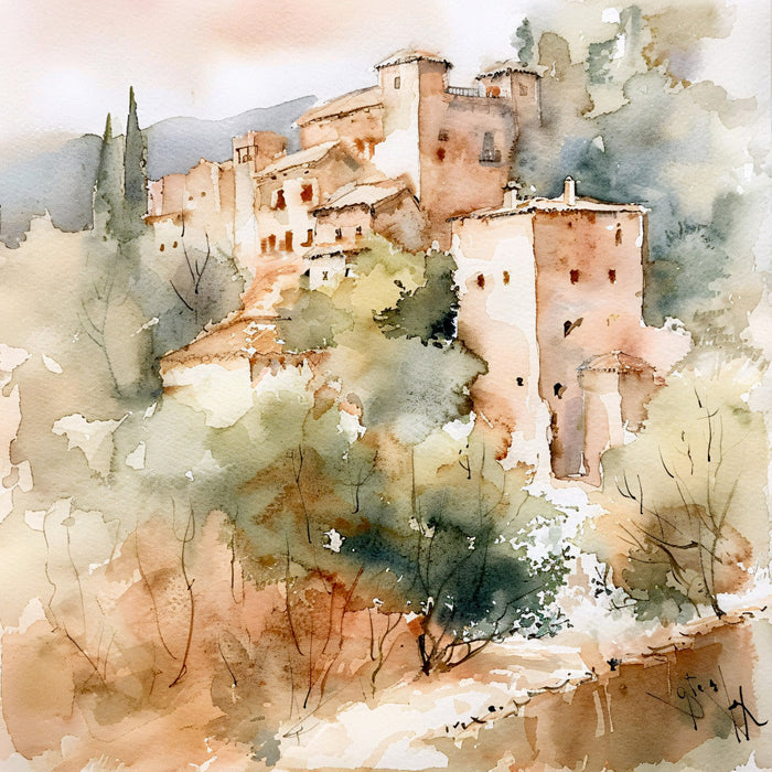 Spain Travel Art Fabric Panel 11