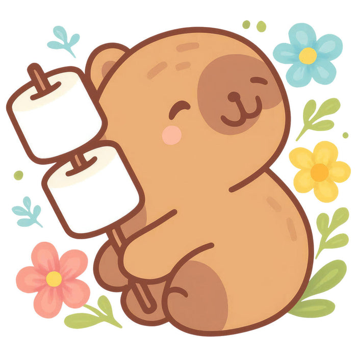Cartoon Capybara Fabric Panel 20