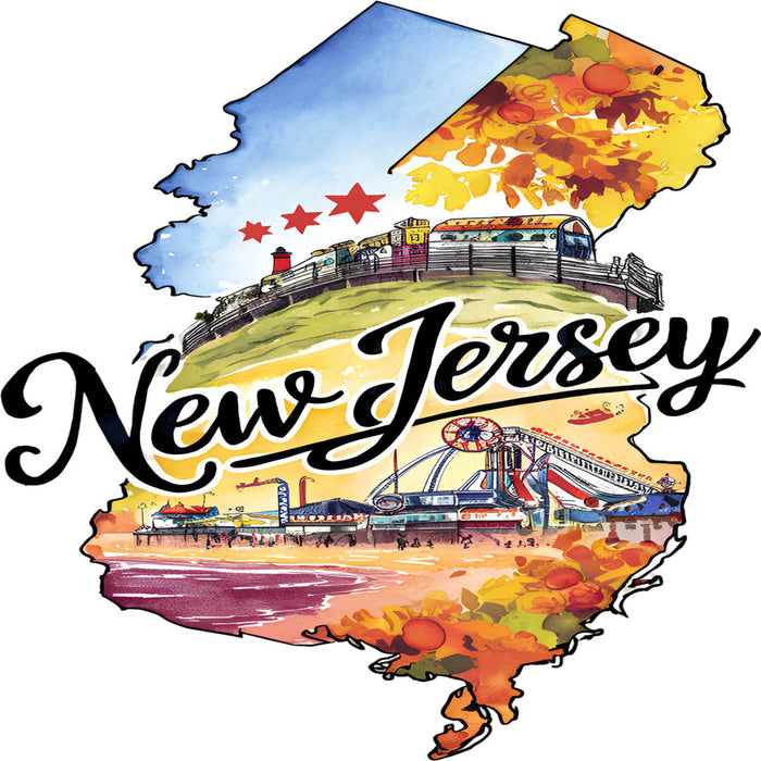 Classic US States Fabric Panel 41