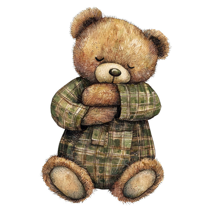 Classic Teddy Bear Fabric Panel 16