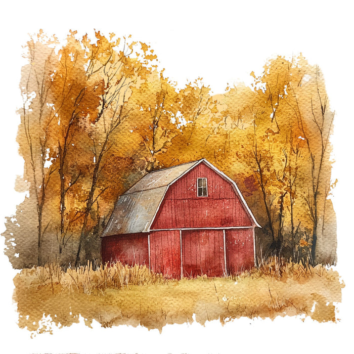 Autumn Landscape Fabric Panel 12
