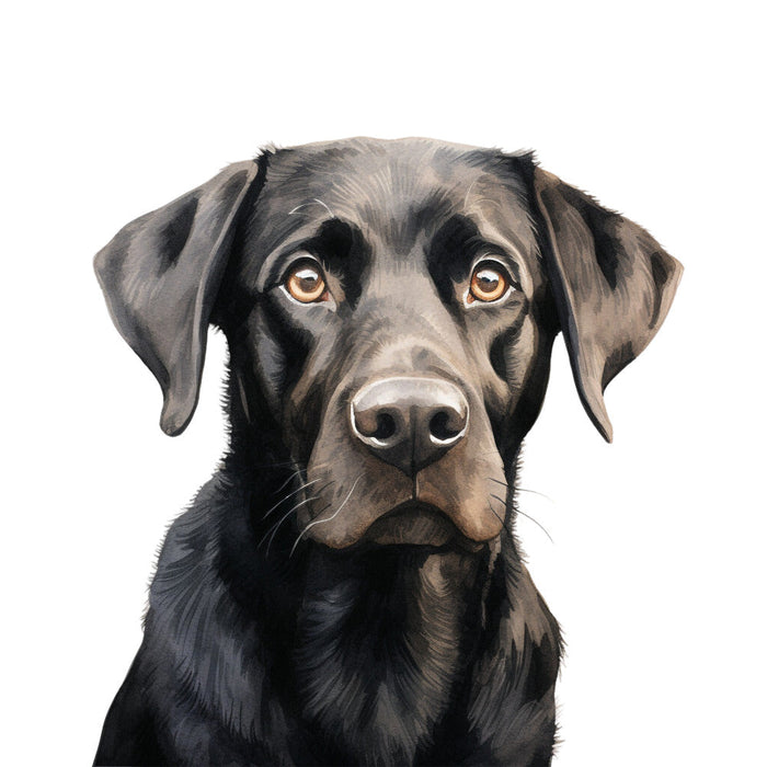 Watercolor Labrador Fabric Panel 4