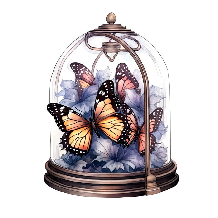 Butterflies in a Dome Fabric Panel 6