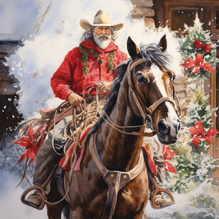 A Country Christmas Fabric Panel 15