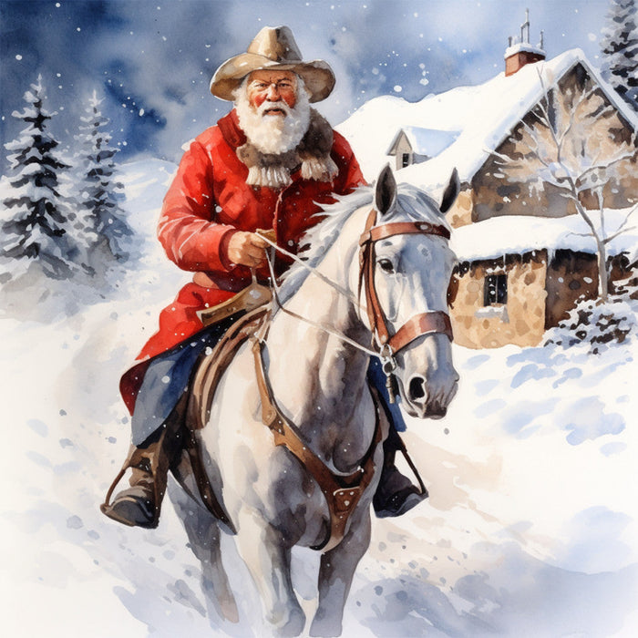 A Country Christmas Fabric Panel 45