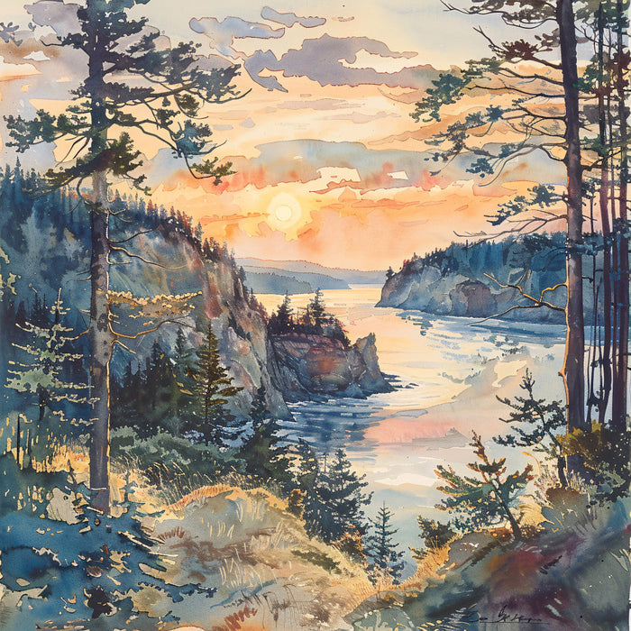 Washington Travel Art Fabric Panel 11