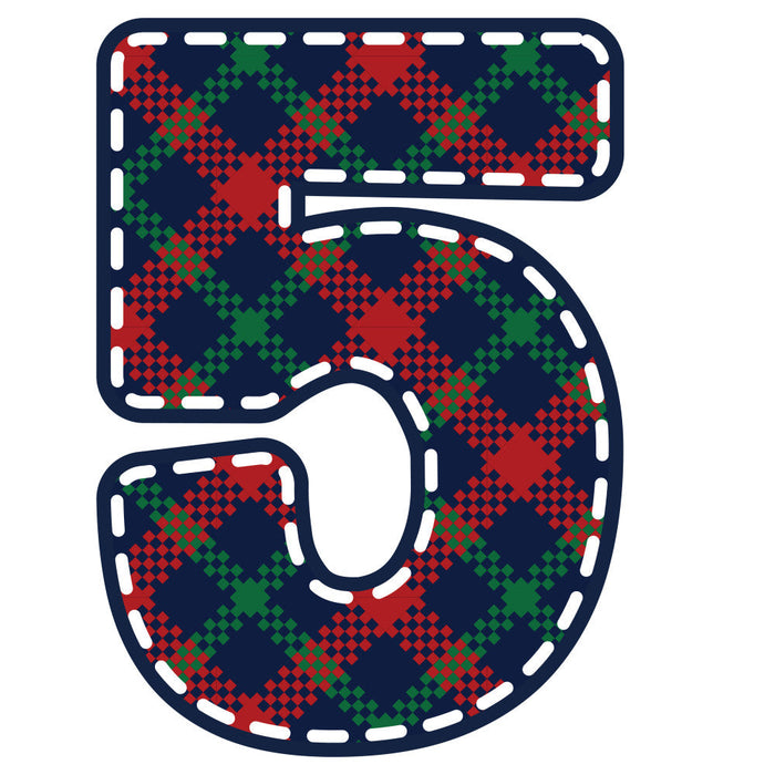 Christmas Alphabet Fabric Panel 8