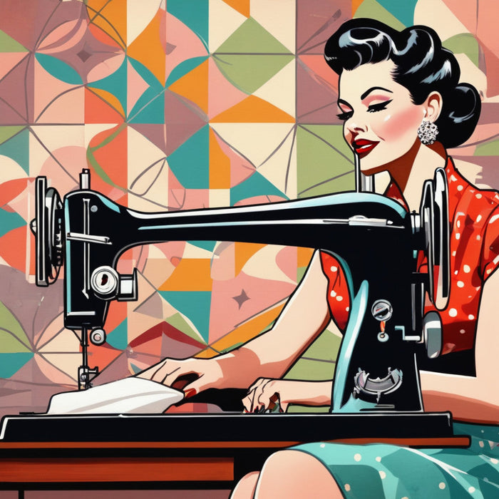 Sewing Ladies Fabric Panel 14