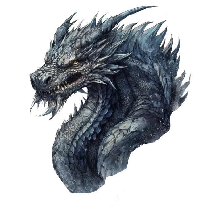 Gothic Dragons Fabric Panel 5