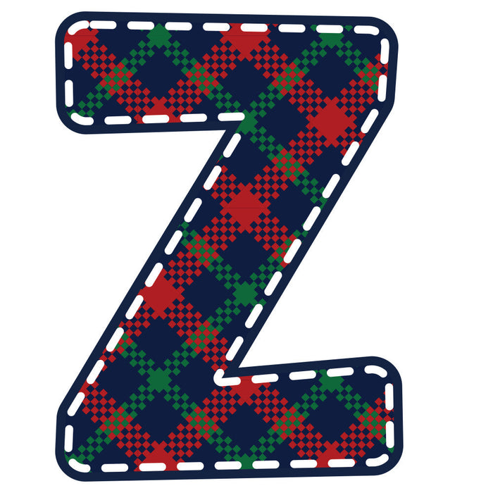 Christmas Alphabet Fabric Panel 2