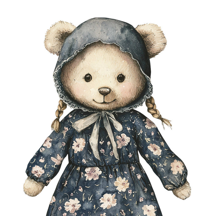 Classic Teddy Bear Fabric Panel 22