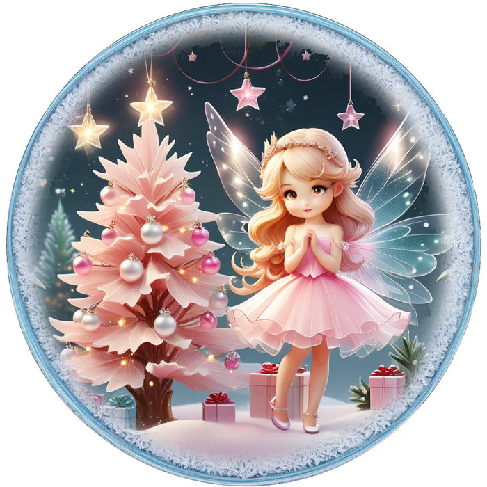 Winter Fairy Ornament Fabric Panel 30