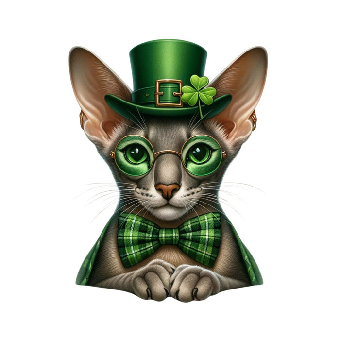 St Patricks Day Cat Fabric Panel 6