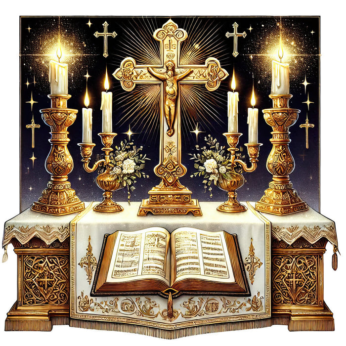 Catholic Symbols Fabric Panel 10