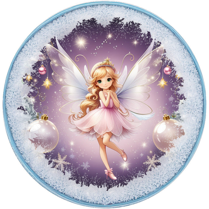 Winter Fairy Ornament Fabric Panel 7