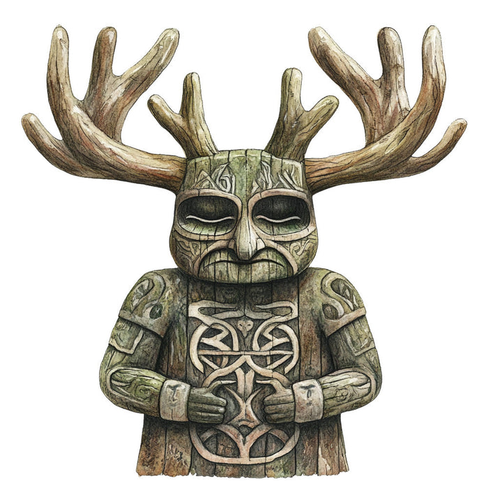 Nordic Totems Fabric Panel 23