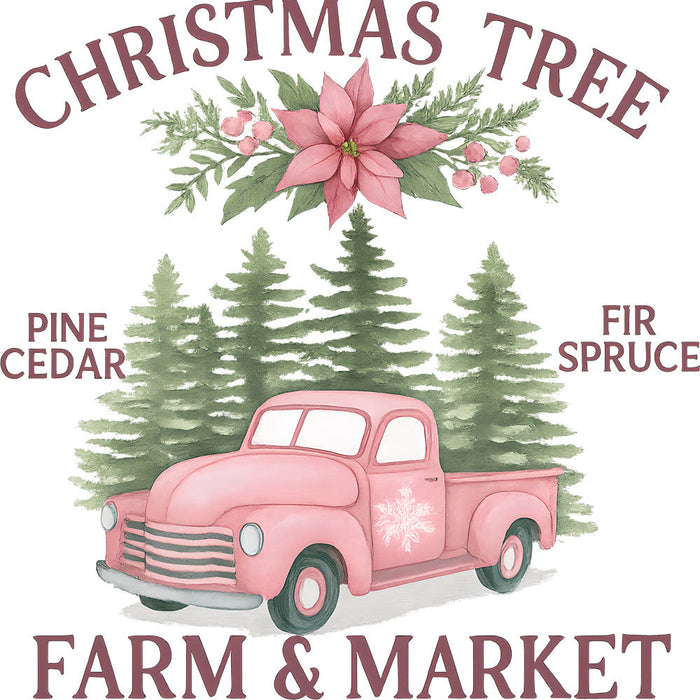 A Pink Christmas Fabric Panel 22