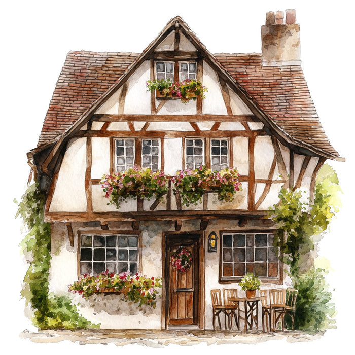 English Countryside Fabric Panel 3