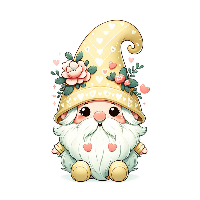 Adorable Pastel Gnome Fabric Panel 10