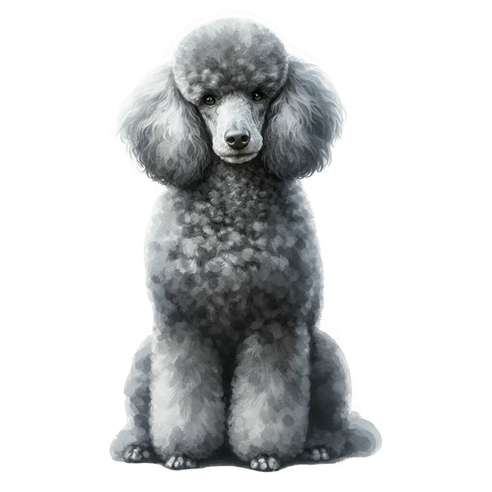 Watercolor Poodles Fabric Panel 28
