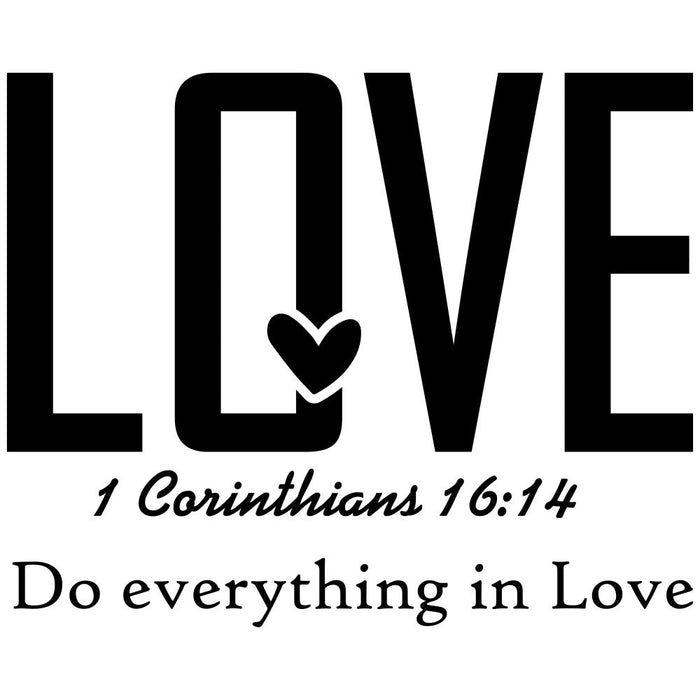 Black Letters Bible Verse Fabric Panel 2