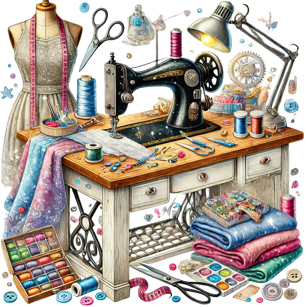 Sewing Scenes Fabric Panel 24 — High Country Quilts