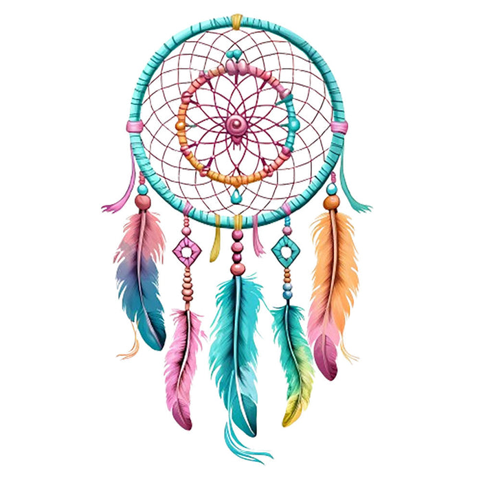 Watercolor Dream Catcher Fabric Panel 1