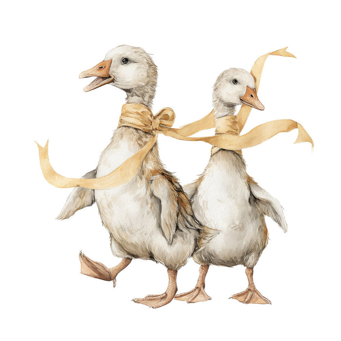 Vintage Silly Goose Fabric Panel 24