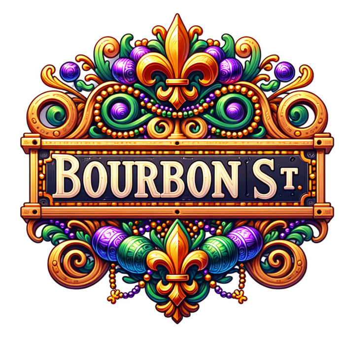 Watercolor Mardi Gras Fabric Panel 11