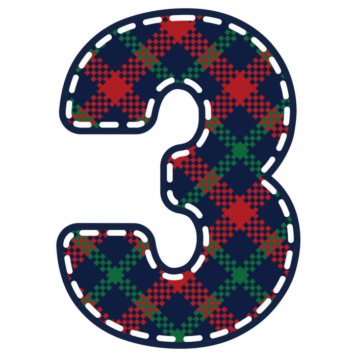 Christmas Alphabet Fabric Panel 6