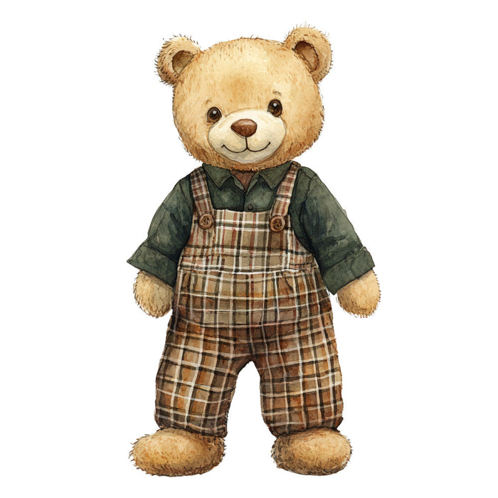 Classic Teddy Bear Fabric Panel 33