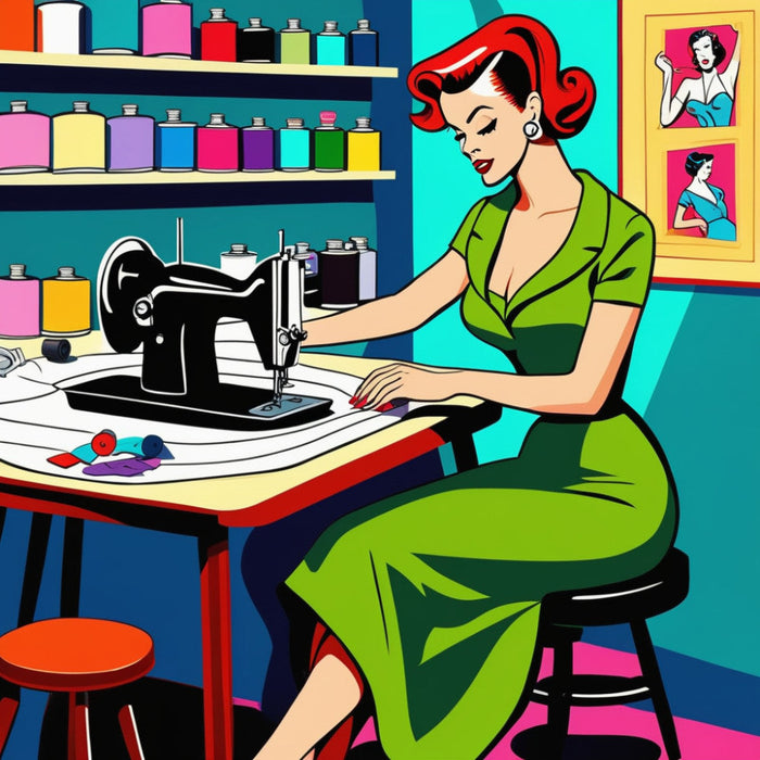Pop Art Sewing Fabric Panel 46