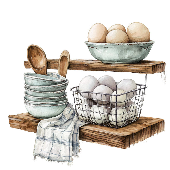 Country Kitchen Fabric Panel 26