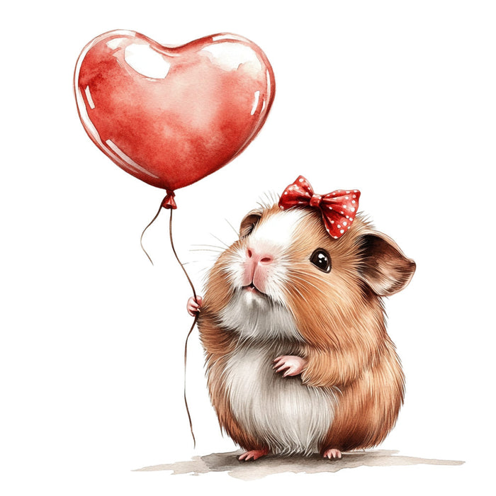 Cute Guinea Pigs Fabric Panel 16