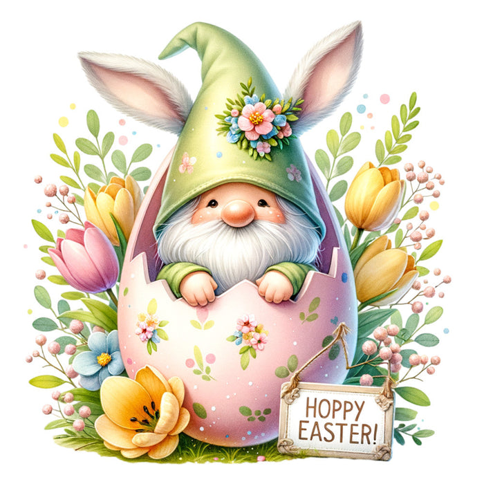 Easter Egg Gnome Fabric Panel 11